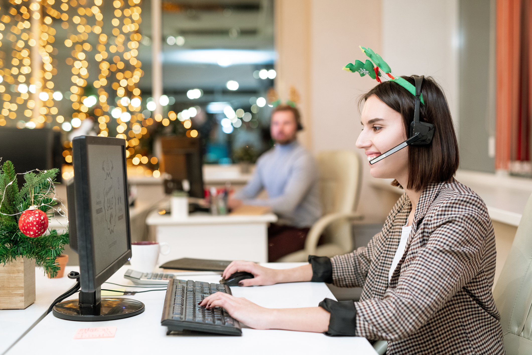 holiday calls to an answering service